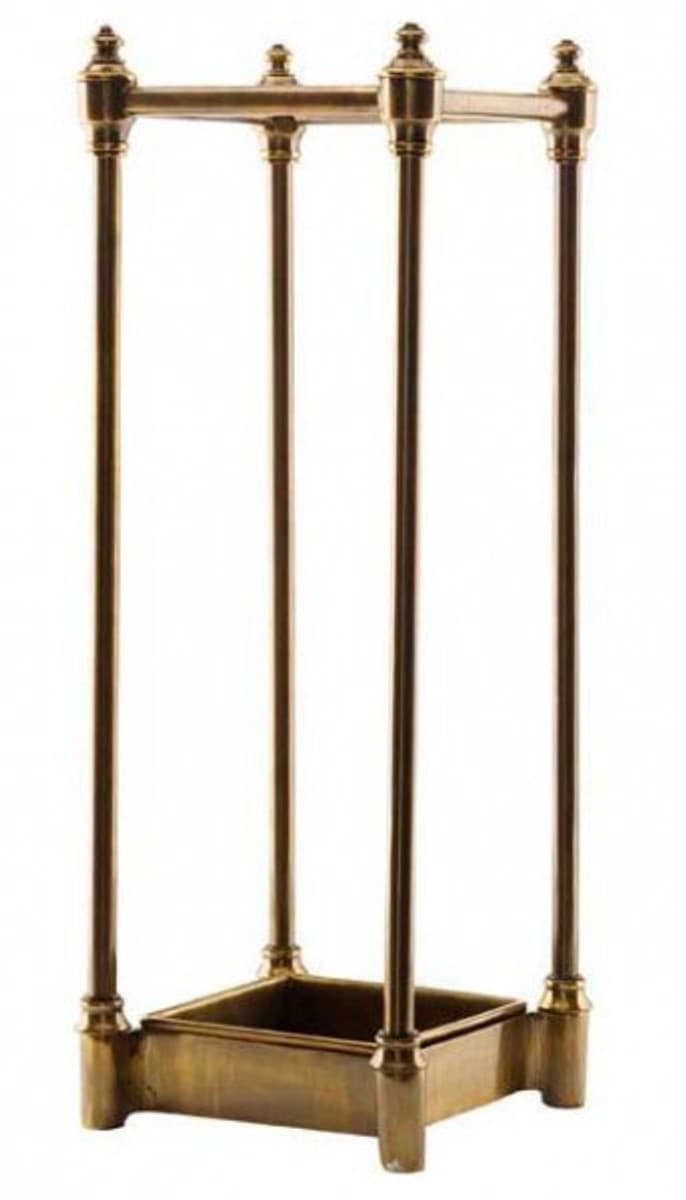 Casa Padrino Luxus Schirmständer Antique Brass Finish - Luxus Kollektion - Messingfarben