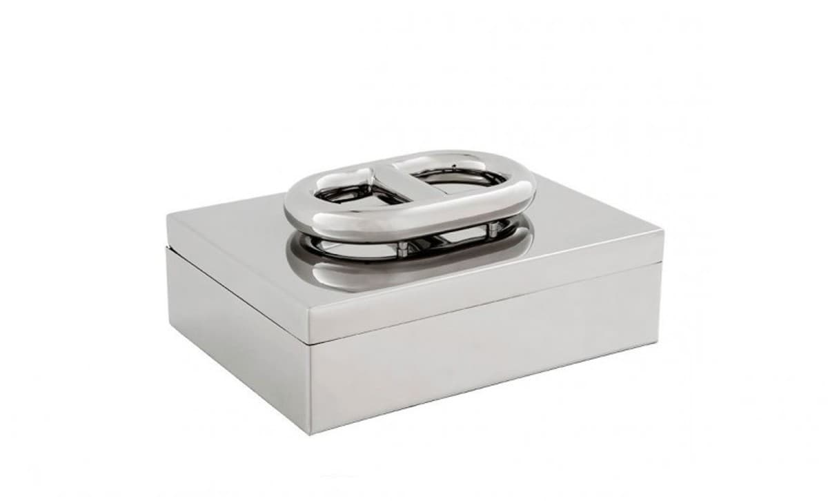 Casa Padrino Luxus Edelstahl BeautÃ© Box Silber 28 x 21 x H. 12 cm - Hotel Kollektion