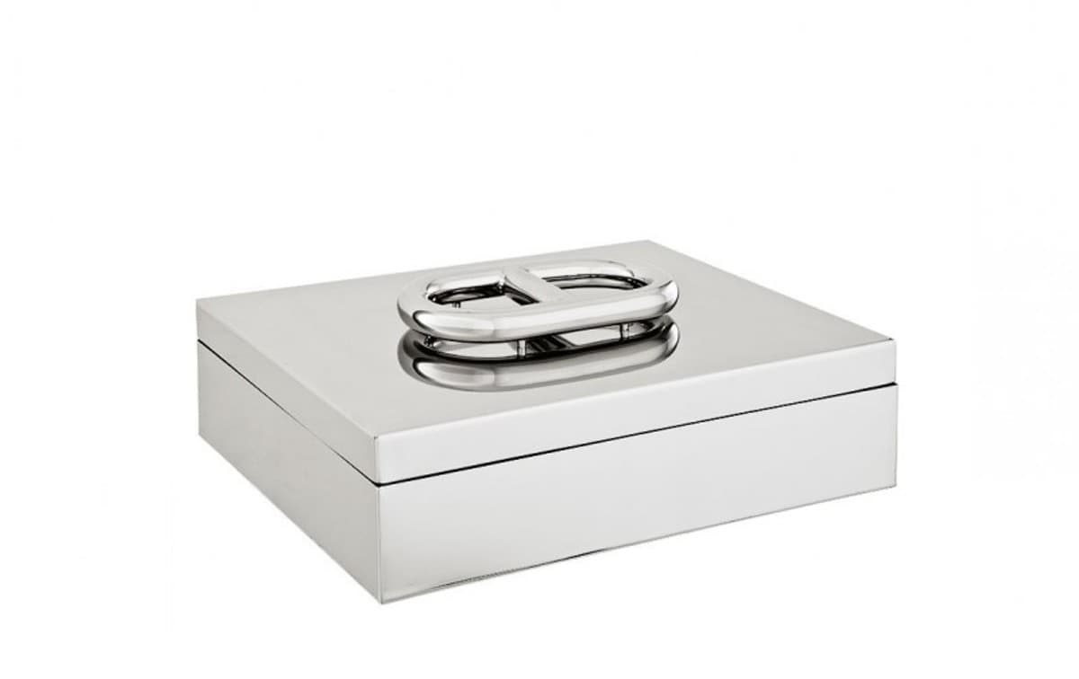 Casa Padrino Luxus Edelstahl BeautÃ© Box Silber 39 x 31 x H. 14,5 cm - Hotel Kollektion
