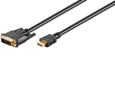 Goobay DVI-D/HDMI-kaapeli - 5 metriä