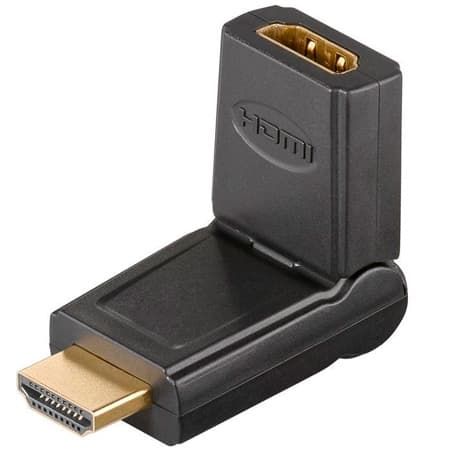 Goobay HDMI-sovitin kulmalla - musta