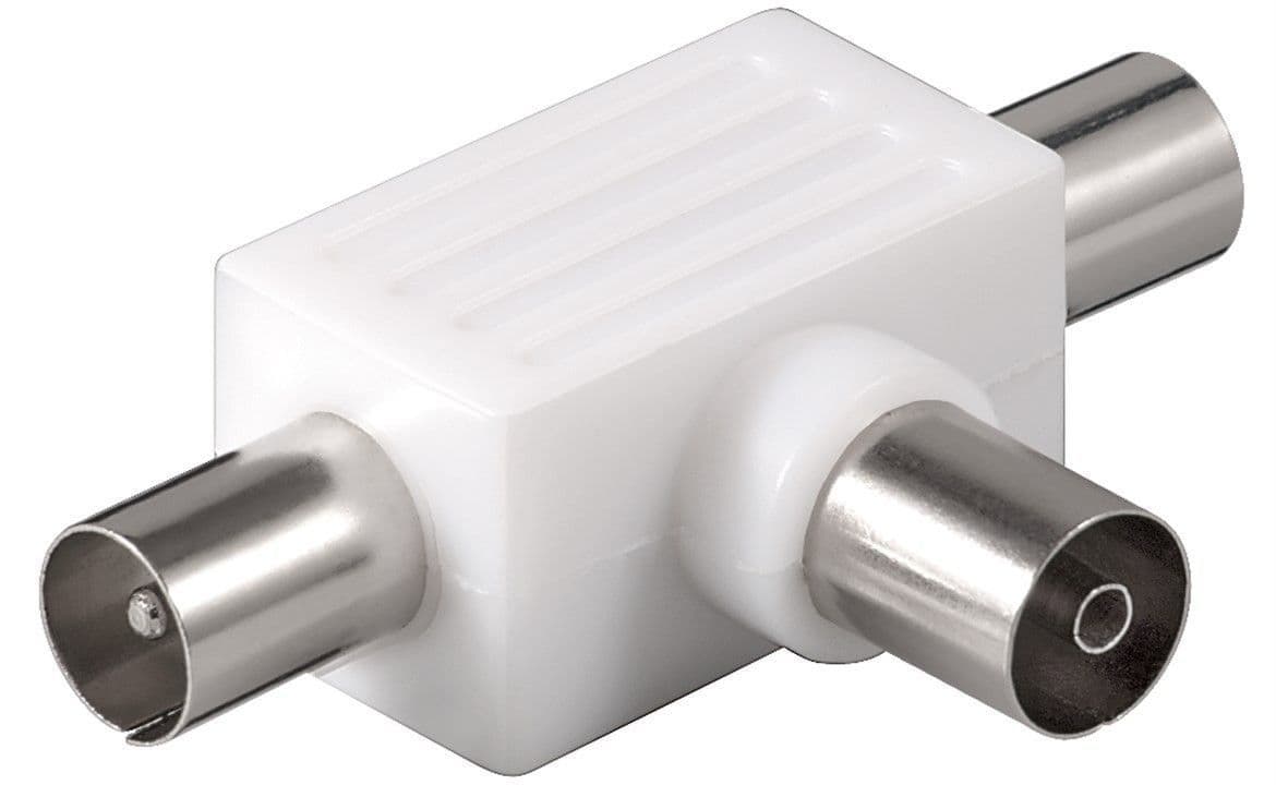 Goobay Antennin jakaja T-sovitin - 2 uros / 1 naaras