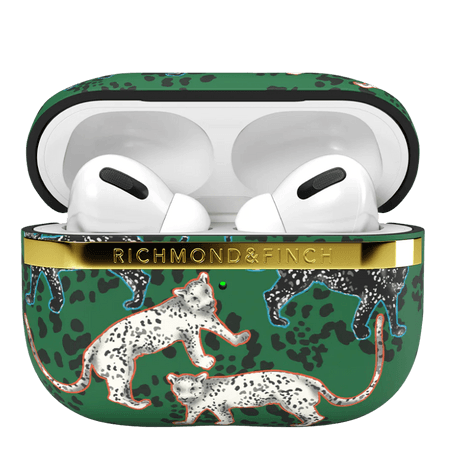 Richmond & Finch Leopardinvihreä Apple AirPods Pro -suojus