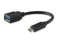 Equip 133455 USB Kabel USB 3.2 Gen 1 (3.1 Gen 1) 0,15 m USB C USB A Schwarz