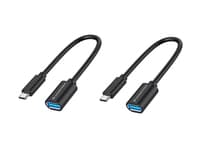 Conceptronic ABBY11B OTG-Adapter für USB-C zu USB-A 2er Pack, 20cm