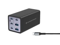 Conceptronic 6-Port 200W GaN USB-PD 3.1-Ladegerät mit USB-C-Ladekabel, USB-C x 4, USB-A x 2, QC 3.0, PD 3.1
