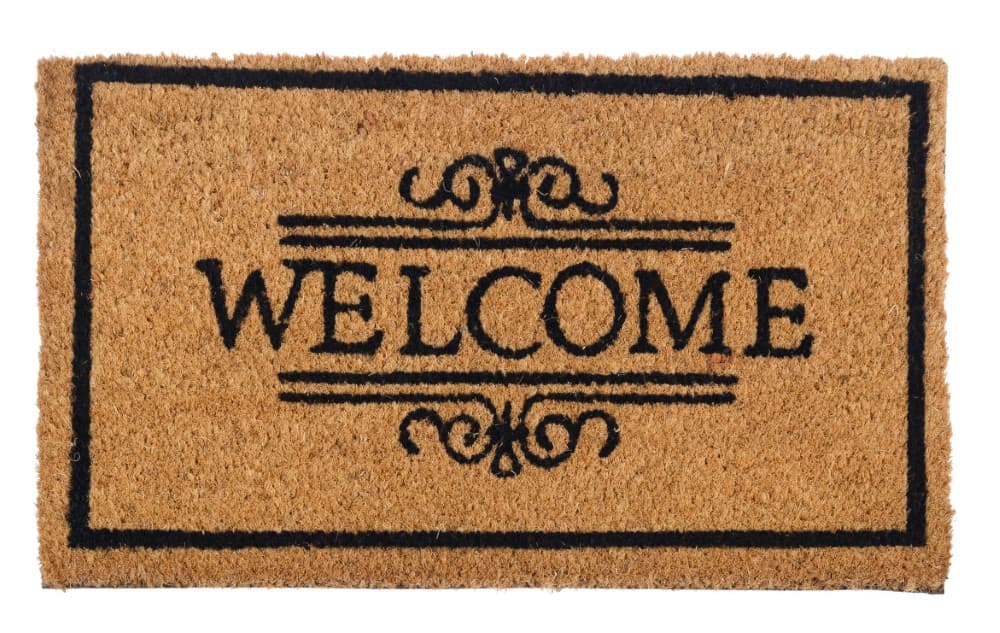 Wycieraczka pod drzwi „Welcome 55 x 33 cm, brązowa