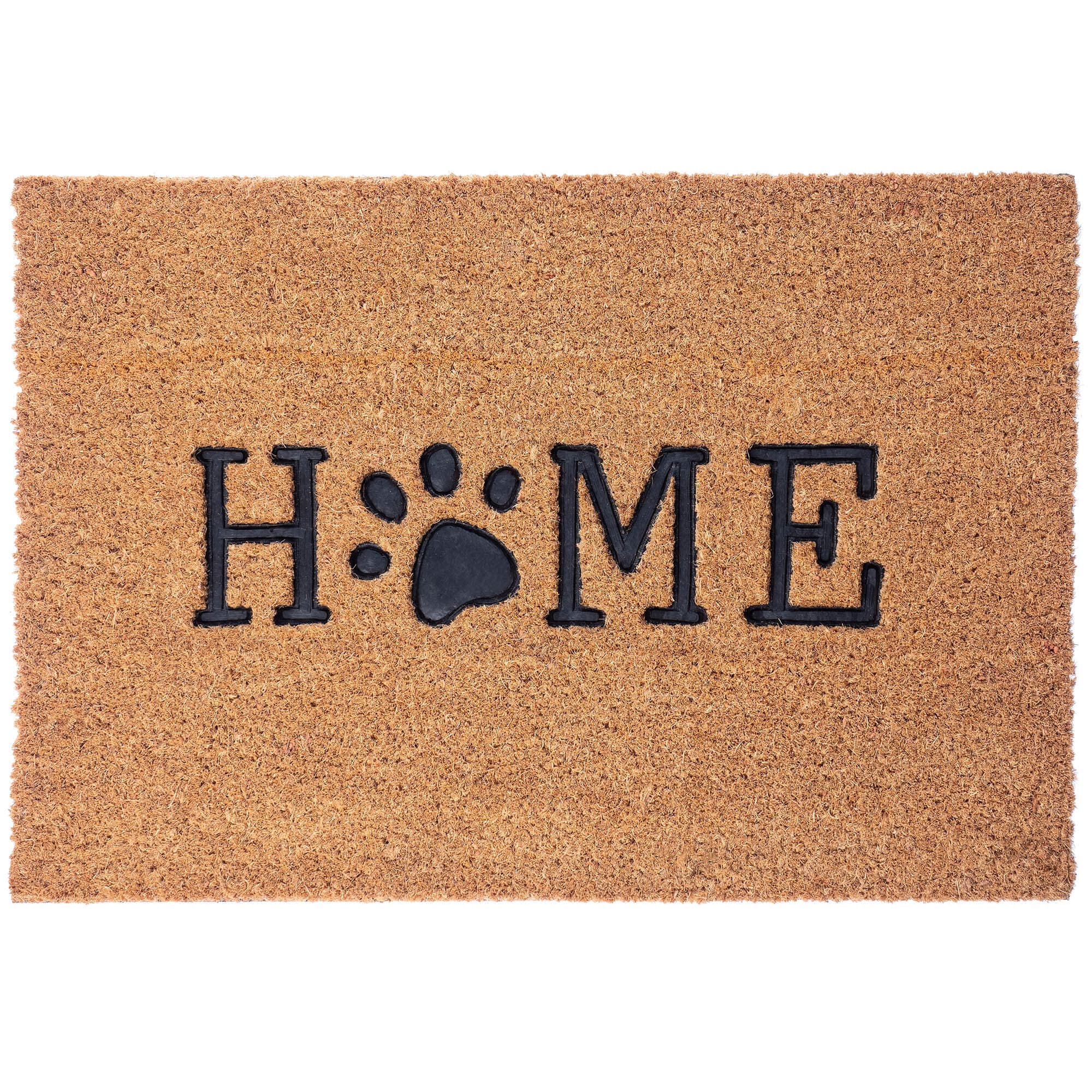 Wycieraczka pod drzwi „Home z łapką 60 x 40 cm, brązowa