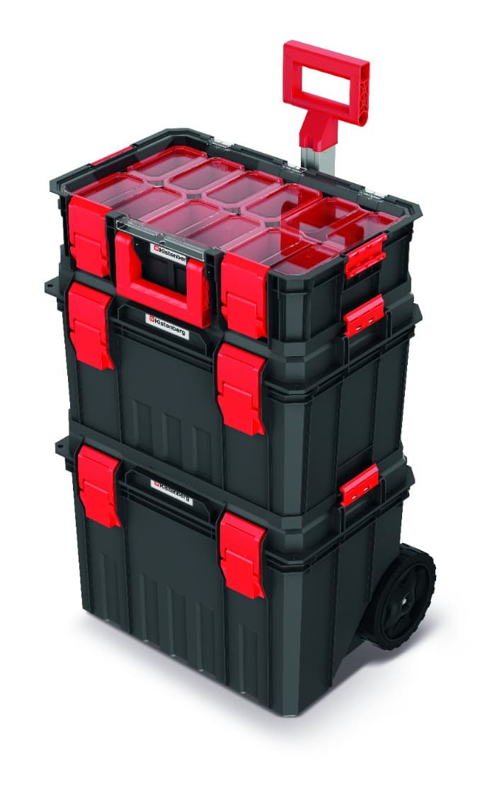 KISTENBERG Zestaw Skrzyń narzędziowych Modular Solution 4w1 B - KMSS553585B - czarny