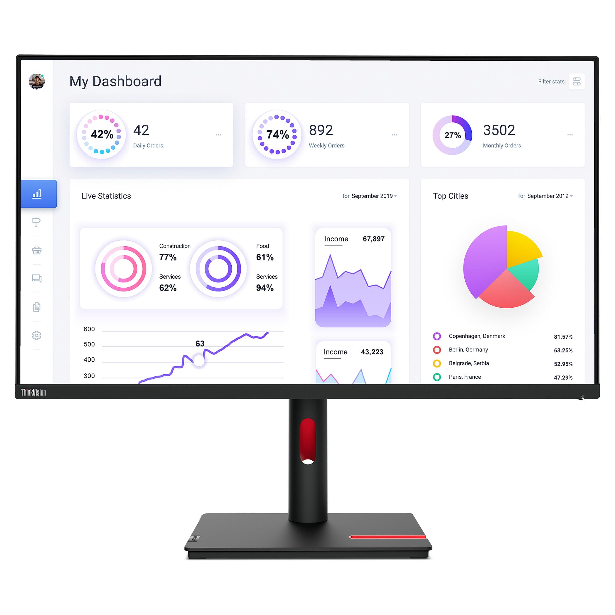 Lenovo ThinkVision T32p-30 computer monitor