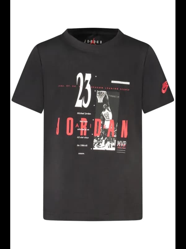 Jordan Kinder Kurzarm TShirt Schwarz, Größe 8-10A
