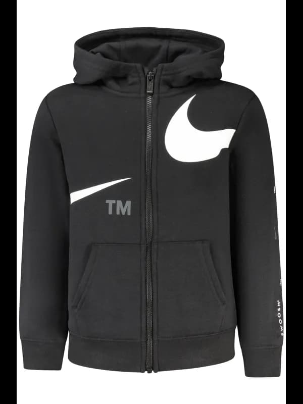 Nike Kinder Sweatshirt Schwarz mit Reißverschluss, Größe 6A