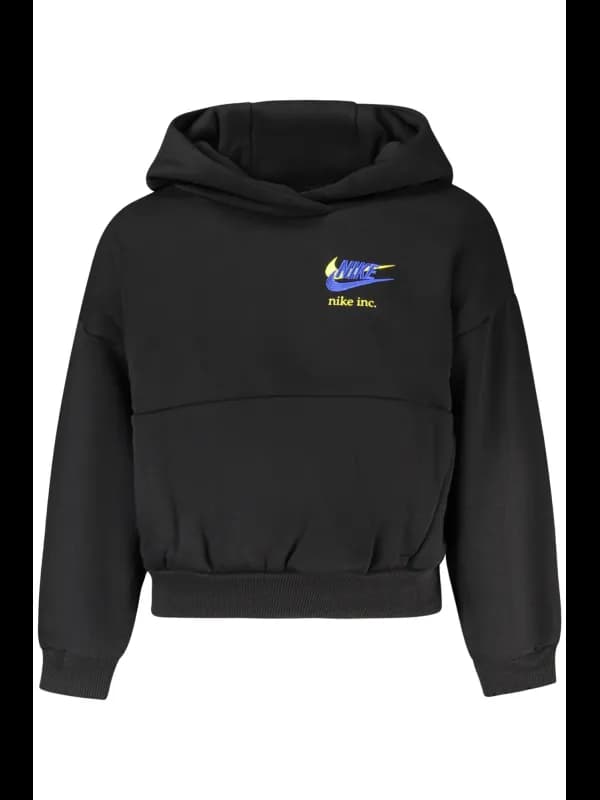 Nike Schwarzes Kinder-Sweatshirt mit Reißverschluss, Größe 7A