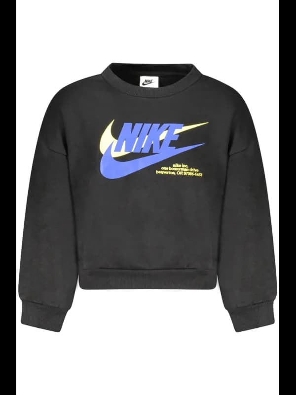 Nike Kinder-Sweatshirt Schwarz mit Reißverschluss, Größe 7A