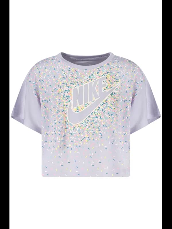 Nike Lila Kinder Kurzarm TShirt, Größe 6A