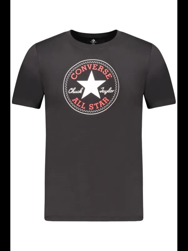 Converse Kinder Schwarz Kurzarmshirt, Größe 13-15A