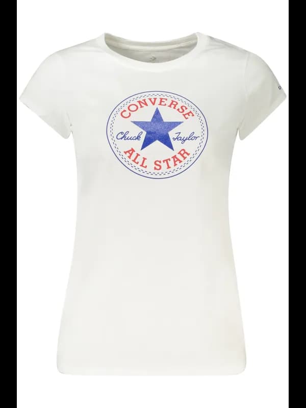 Converse Mädchen Weißes Kurzarmshirt, Größe 13-15A