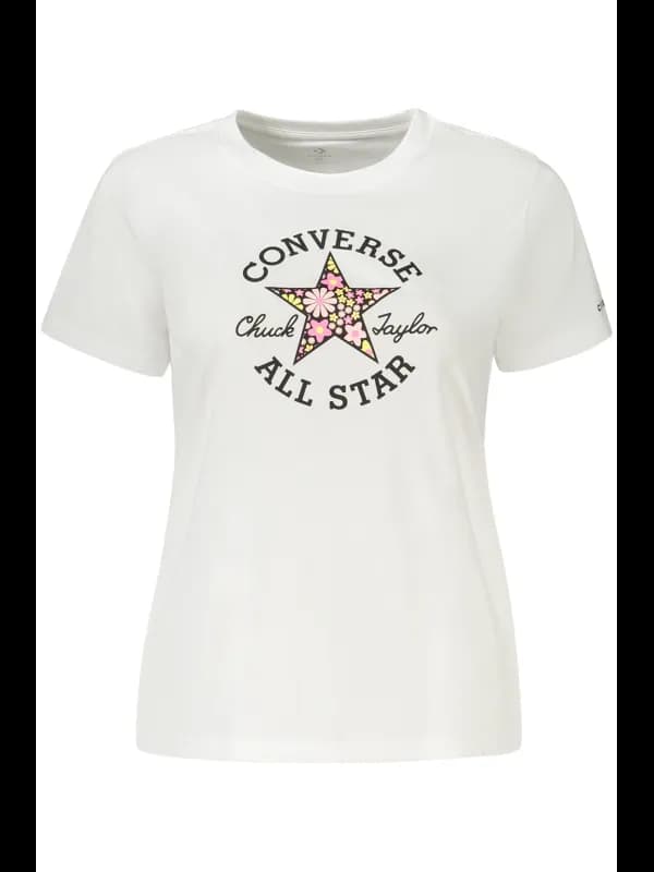 Converse Mädchen Weißes Kurzarmshirt, Größe 12-13A