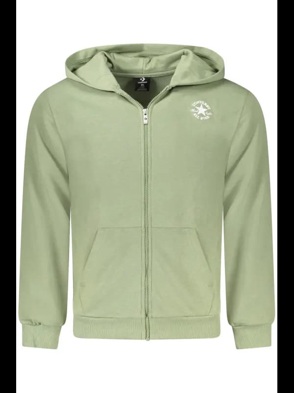 Converse Kinder Grünes Sweatshirt mit Reißverschluss, Größe 13-15A