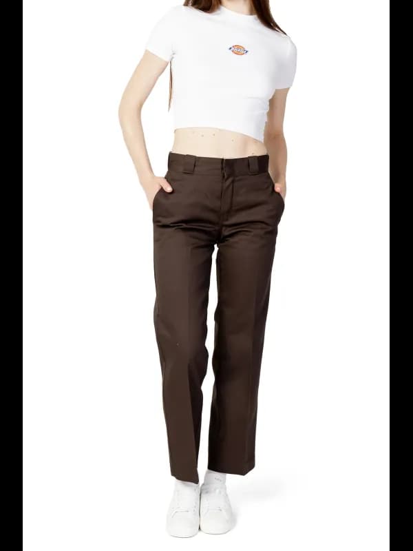Dickies Damenhose Braun - Stilvoll und Bequem für Frühling/S, Größe W32_L30