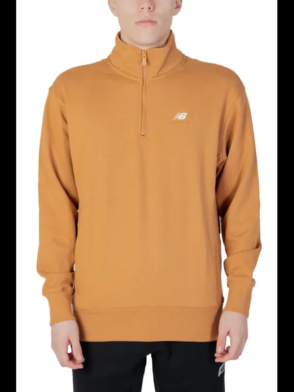 New Balance Herbst-Winter Fleece Sweatshirt Braun Herren, Größe XXL