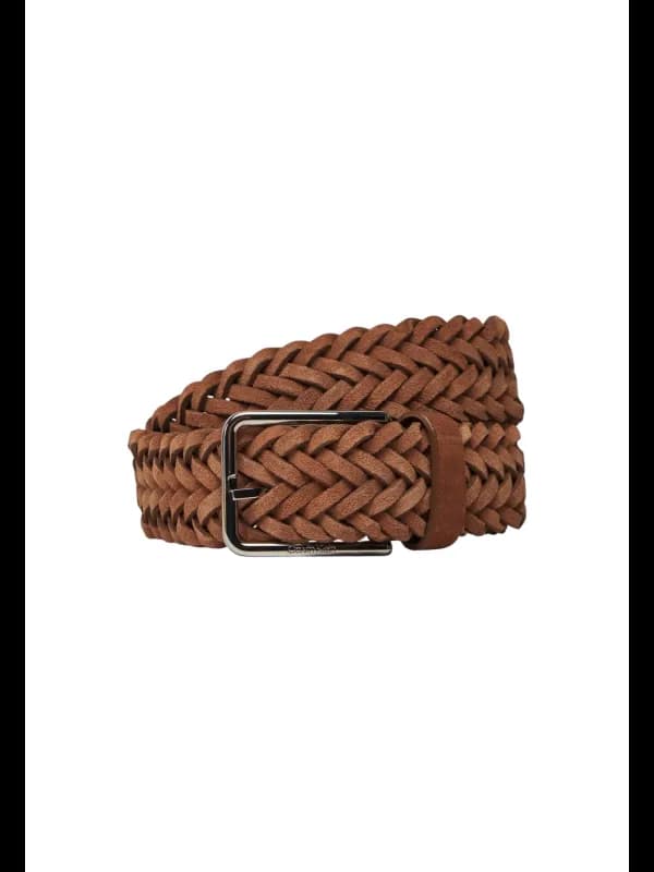 Calvin Klein Herren-Ledergürtel Braun 100% Leder, Größe 115