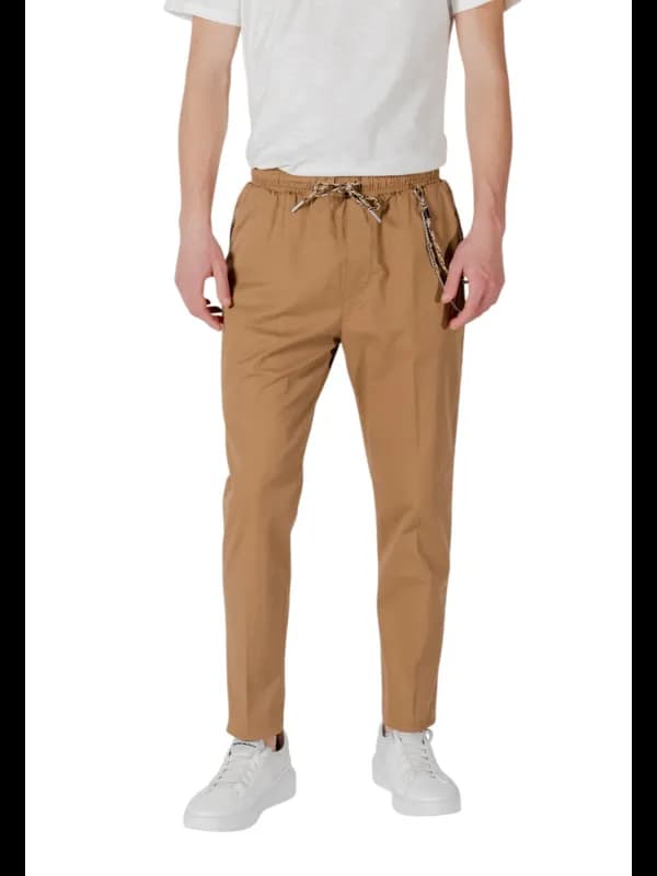 Gianni Lupo Sommer Herrenhose Braun Komfortstil, Größe XXL