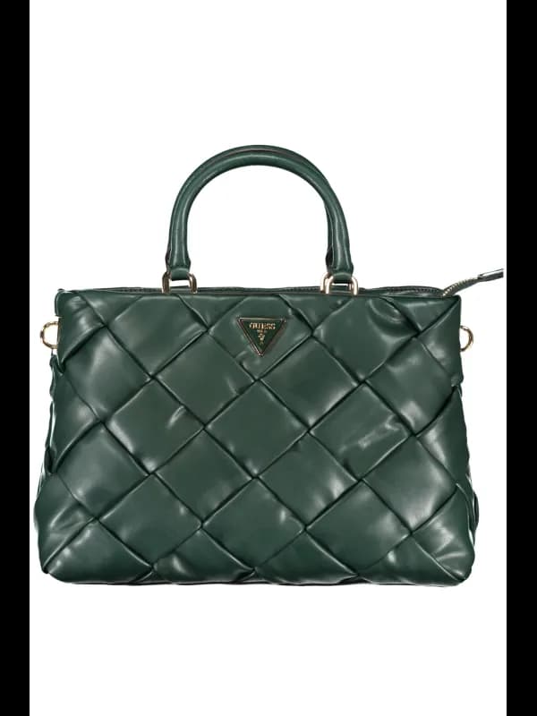 GUESS JEANS GUESS Forest Green Quilted Schultertasche, Größe UNI