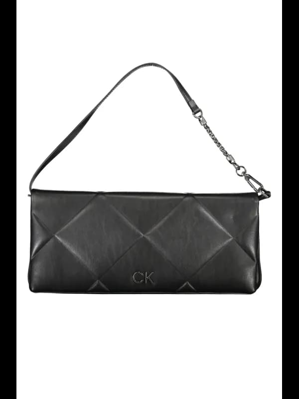Calvin Klein Elegance Schultertasche aus gestepptem Leder, Größe UNI