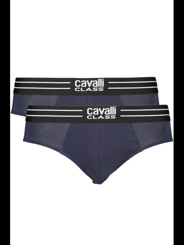Cavalli Class Bi-Pack Slips mit Elastikbund und Print Logo, Größe 2XL