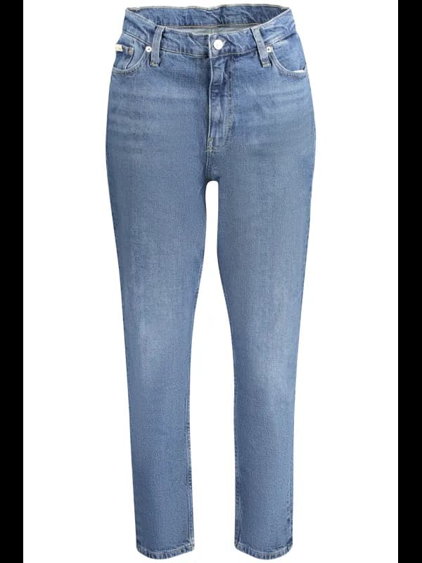 Calvin Klein EcoMom Jeans - 5 Taschen, Washed-Look, Reißvers, Größe 31L28