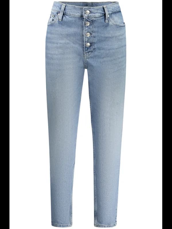 Calvin Klein Verwaschene 5-Taschen Mom-Jeans mit Knöpfen und, Größe 30L28