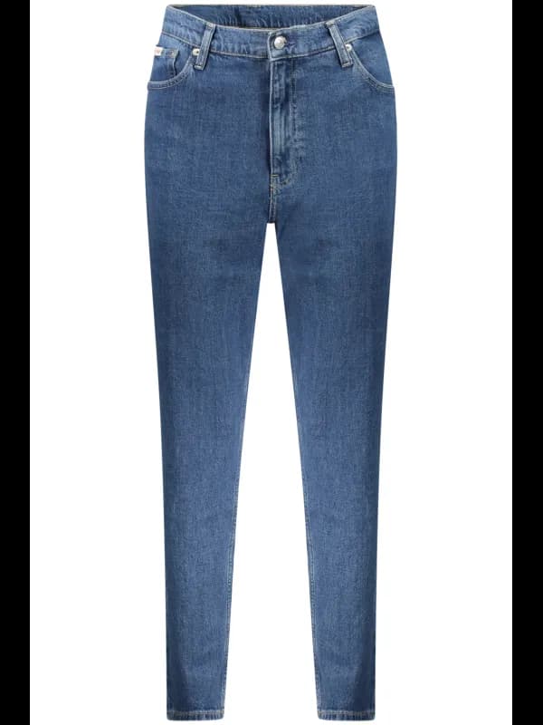 Calvin Klein Recycelte Baumwolljeans mit 5 Taschen und Knopf, Größe 29L28