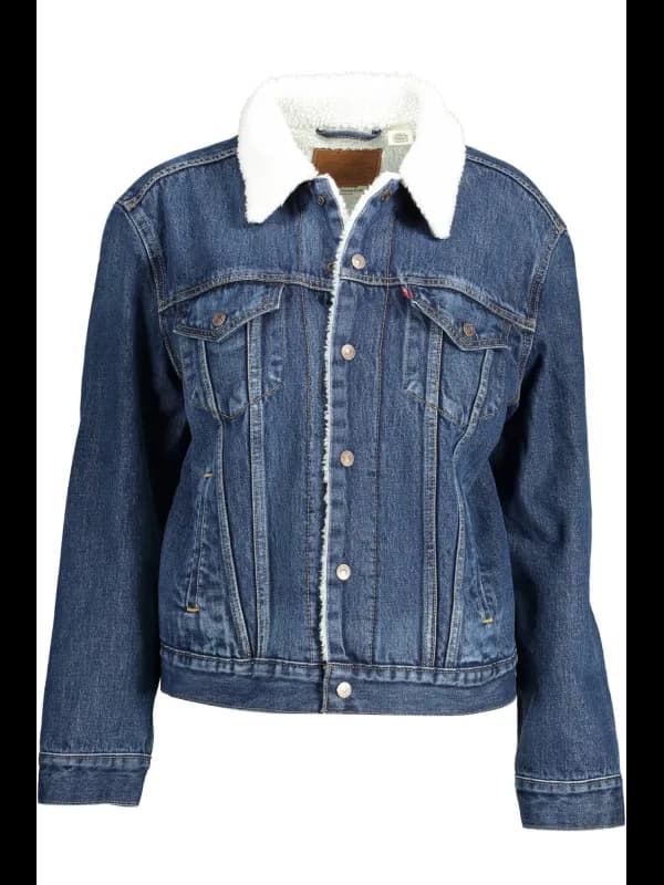 Levi's Levis Herren Jeansjacke mit Kunstpelz und 4 Taschen, Größe S