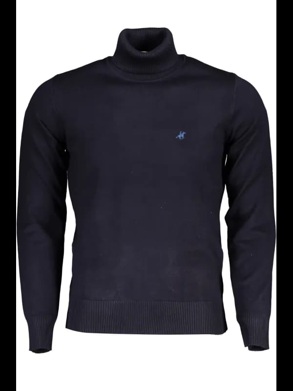 U.S. GRAND POLO Langarm Rollkragenpullover mit Logo US Grand, Größe M