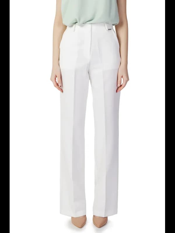 Hanny Deep Weiß Stretchhose Frühling/Sommer, Größe 44