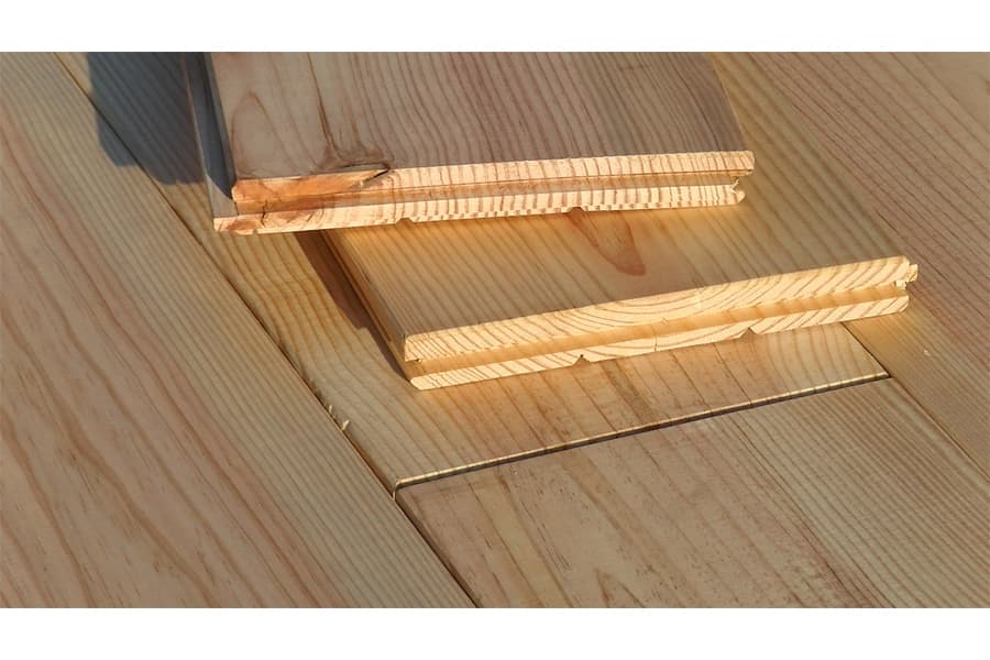 Panneau massif de pin maritime français non traité, 21 x 176 x 2000 mm (1,41 m² / paquet)