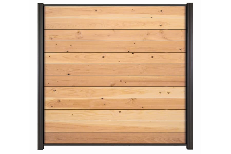 Clôture / Brise-vue / Clôture à emboîter, 20 (S) x 1800 (H) x 1800 (L) mm, baguette de début et de fin incluse Système de clôture modulaire en sapin de Douglas naturel (sans poteaux)