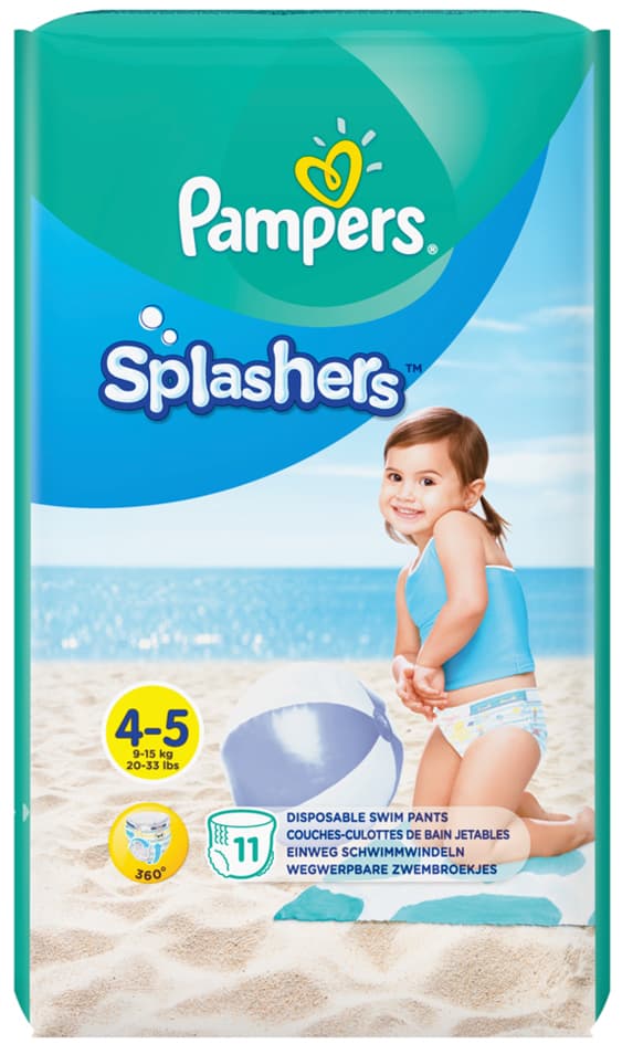 Pampers Schwimmwindeln Splashers Größe 4 - 5, Tragepack