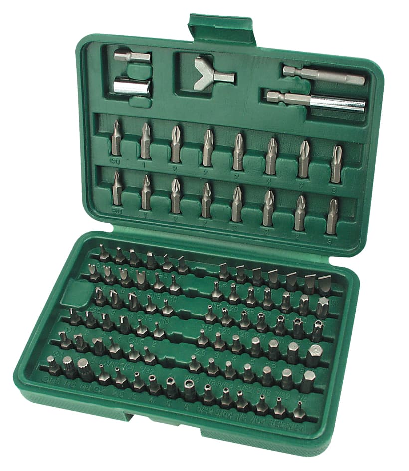 BRÜDER MANNESMANN Bit-Satz-Box, 100-teilig, in einer Box