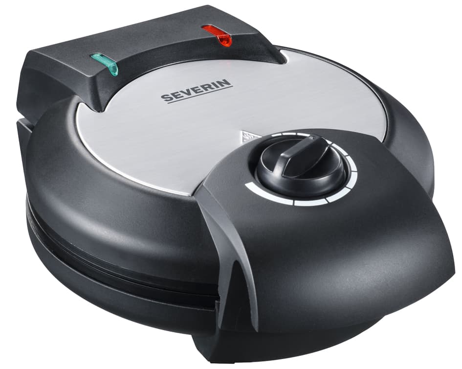 SEVERIN Waffeleisen WA 2103, 1300 Watt, Edelstahl / schwarz