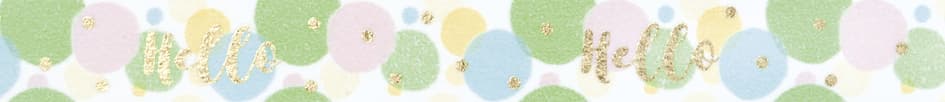 folia Deko-Klebeband Washi-Tape HOTFOIL GOLD Hello
