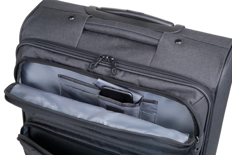 LiGHTPAK Business Trolley RONNEY, aus Polyester, anthrazit