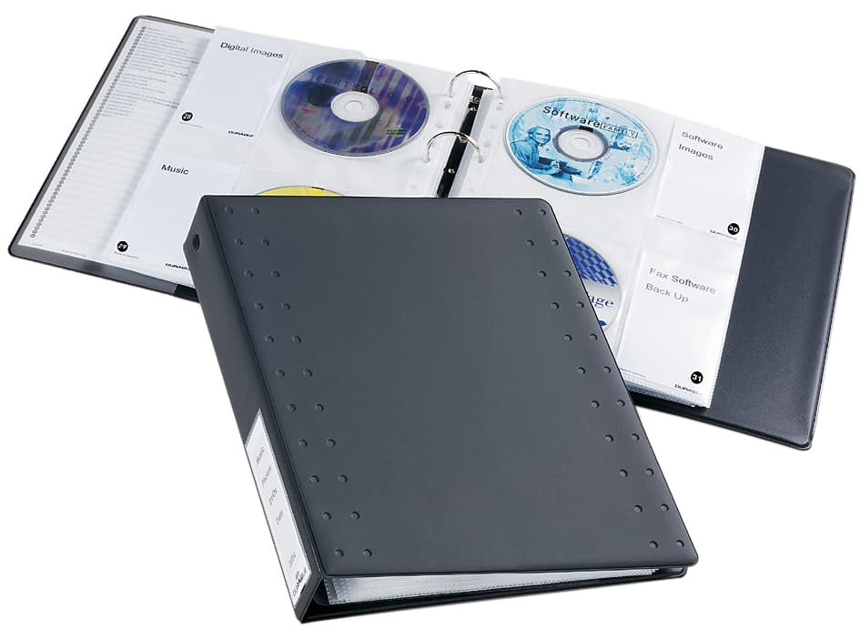 DURABLE CD-/DVD-INDEX Ringbuch 40, für 40 CD, s, anthrazit