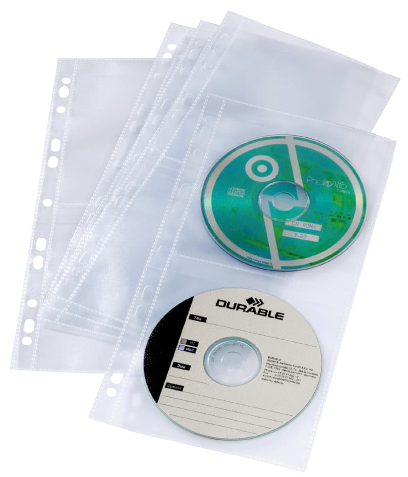 DURABLE CD-/DVD-Hülle COVER LIGHT S, für 4 CD, s, PP