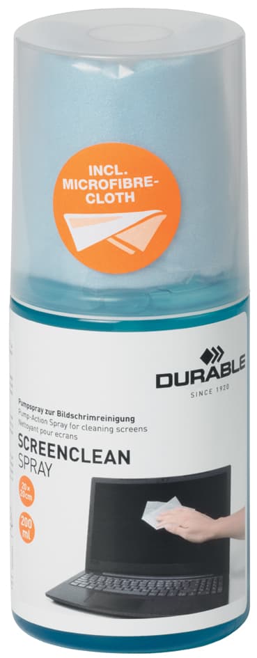 DURABLE Bildschirm-Reinigungs-Set SCREENCLEAN SET