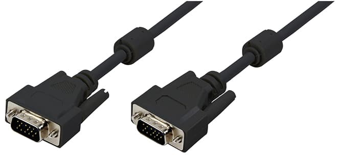 LogiLink VGA Monitorkabel, Stecker - Stecker, schwarz, 10 m
