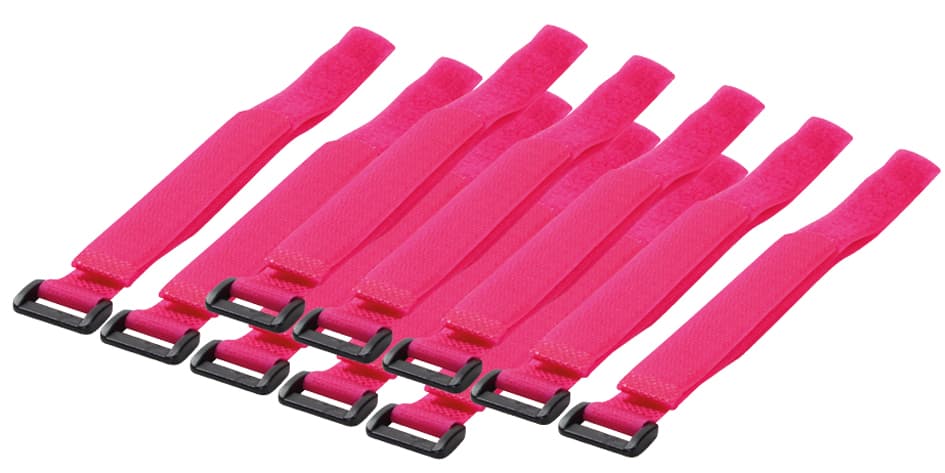 LogiLink Klett-Kabelbinder, 500 x 20 mm, pink