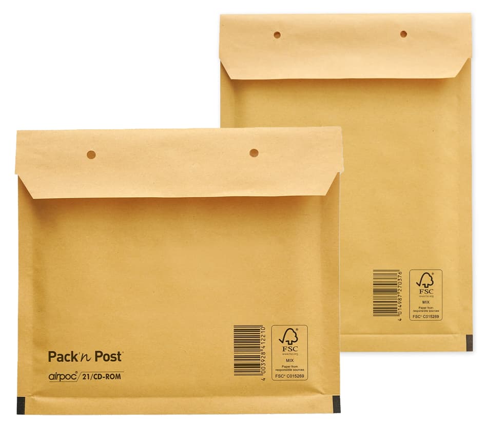 MAILmedia Luftpolster-Versandtaschen, Typ 14/D, braun, 14 g