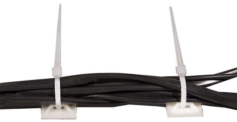 LogiLink Kabelbinderhalterungen, 39,5 x 39,5 mm, natur